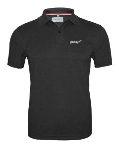 Globsyn Charcoal Melange Polo